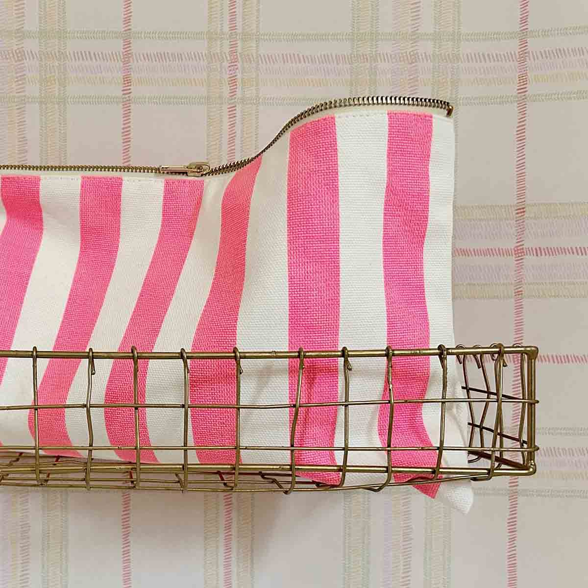 Lili Pouch Stripes Neon Pink - Rose in April - slika 2