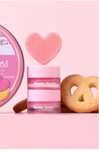 NCLA Butter Cookies set — prirodni piling i balzam za usne u chic poklon pakiranju