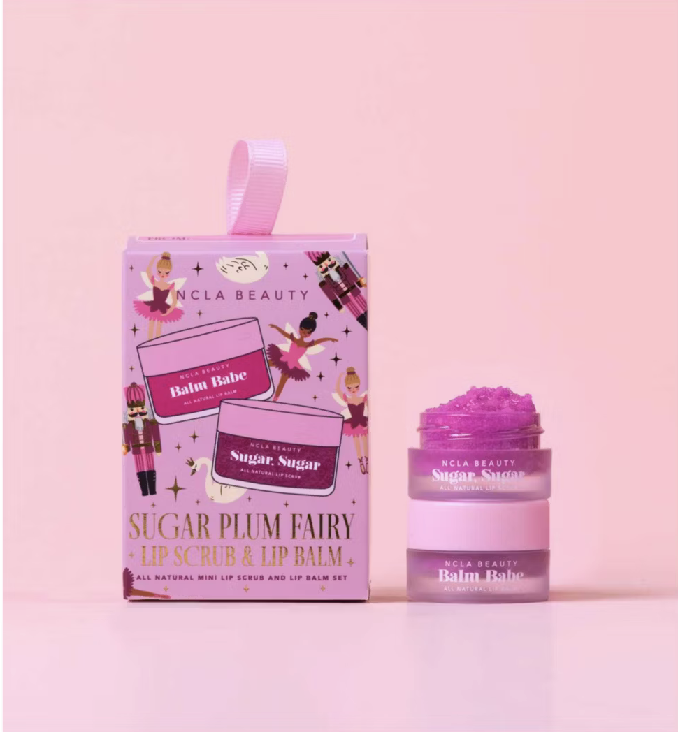 NCLA Lip Care Set Sugar Plum – balzam + scrub za mekane usne - slika 4