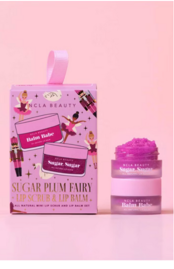 NCLA Lip Care Set Sugar Plum – balzam + scrub za mekane usne
