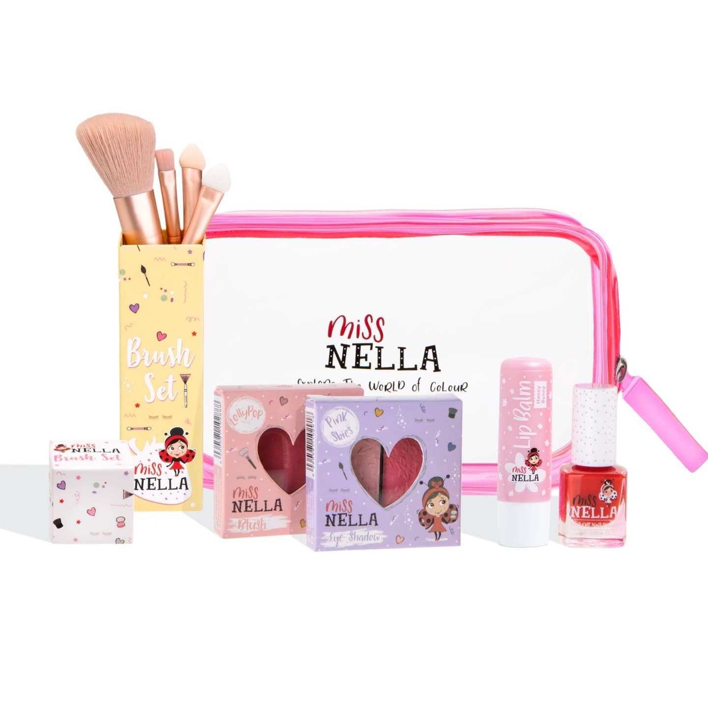 Miss Nella Pink Makeup Bag Set – Siguran Makeup Set za Djecu | Hipoalergen & Bez Toksina - slika 3